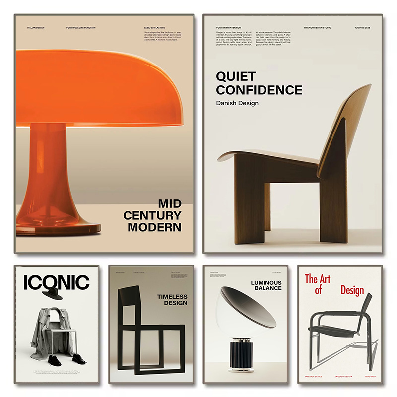 Home Office Icon - Minimalistyczne krzesła Bauhaus, ikoniczne z połowy