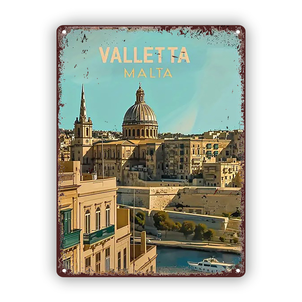 Home Office Icon - Valletta Malta - Metalowy Znak z