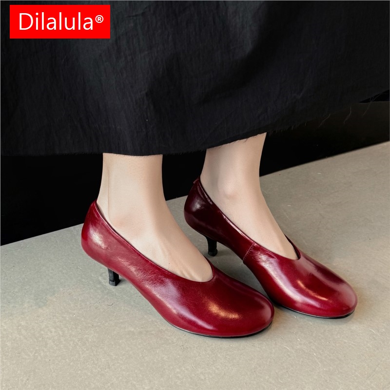 Home Office Makeover - Dilalula 2026 Damskie skórzane buty na