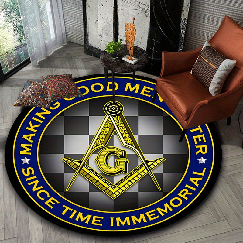 Home Office Logo - Dywan Flanelowy z Logo G, Kompasem