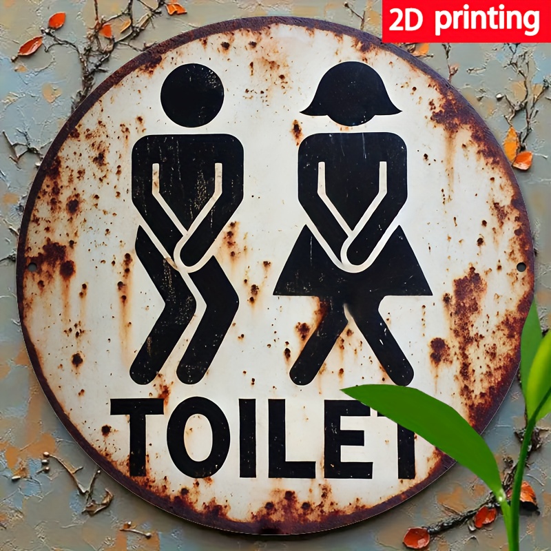 Home Office Icon - Vintage Ikonka Toalety Męskiej i Żeńskiej
