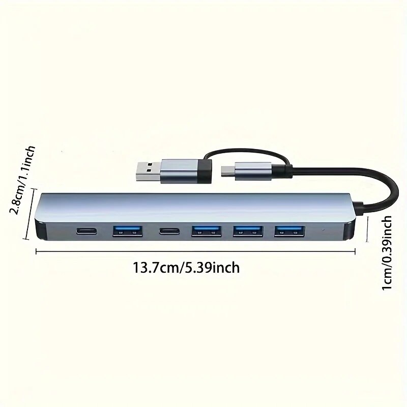7 portów USB 3.0 typu C Hub 7  – Home Office For Mac recenzja i cena