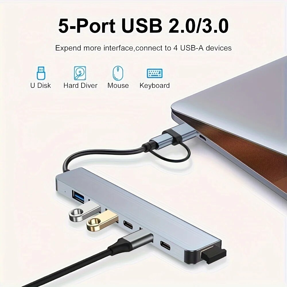 7 portów USB 3.0 typu C Hub 7  – Home Office For Mac recenzja i cena