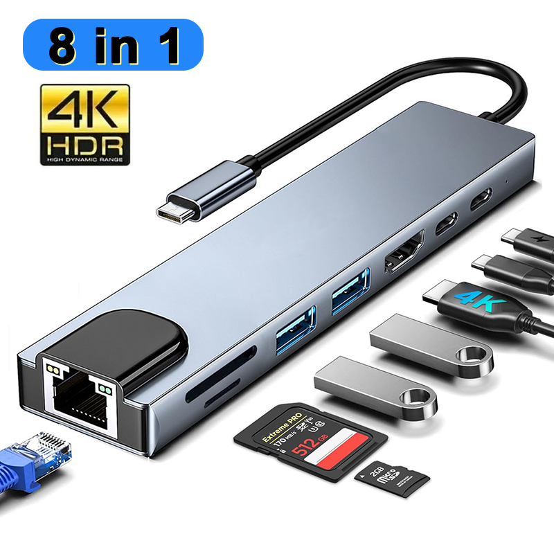 Koncentrator USB typu C 8 w 1  – Home Office For Mac recenzja i cena