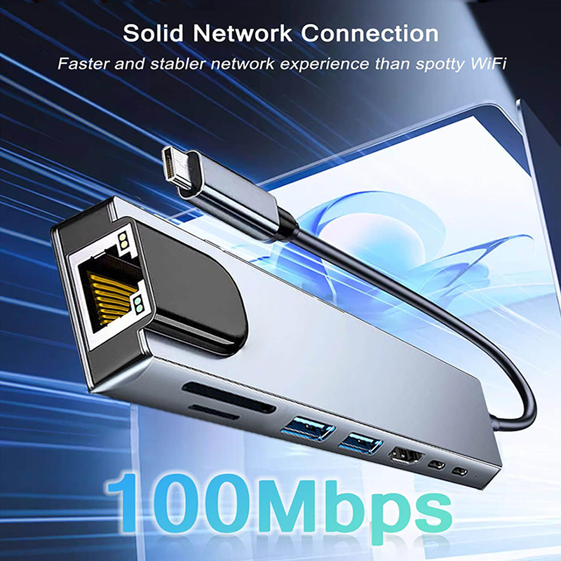 Koncentrator USB typu C 8 w 1  – Home Office For Mac recenzja i cena