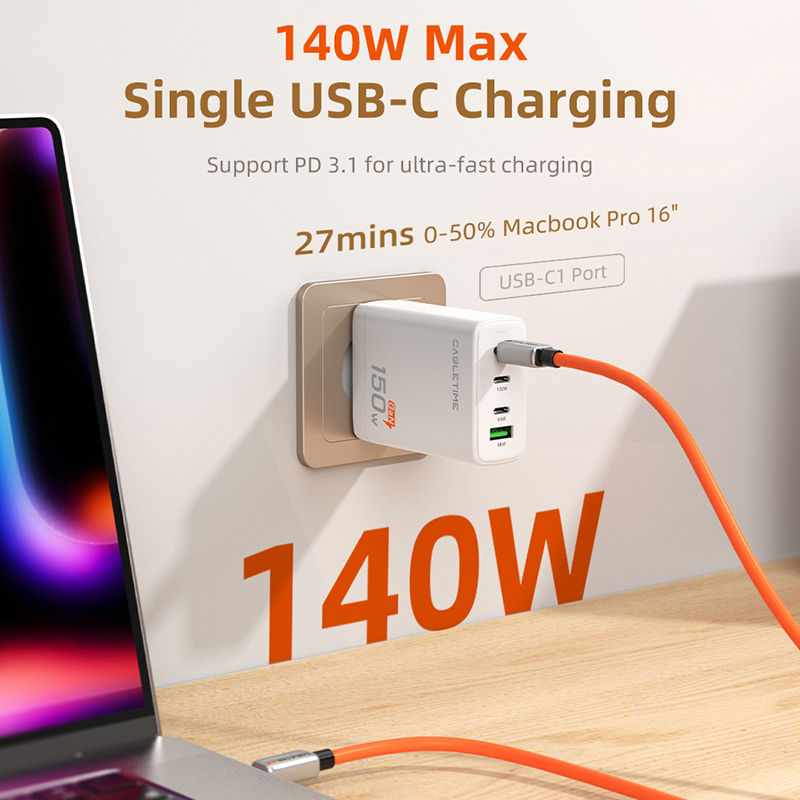 Ładowarka USB C CABLETIME 150W – Home Office For Mac recenzja i cena
