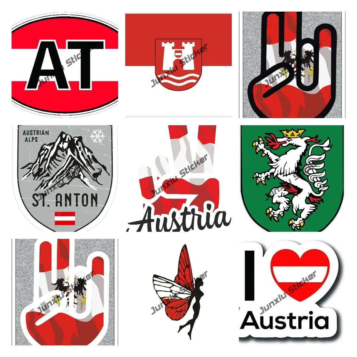 Kreatywna flaga Austrii Naklej – Home Office Logo recenzja i cena