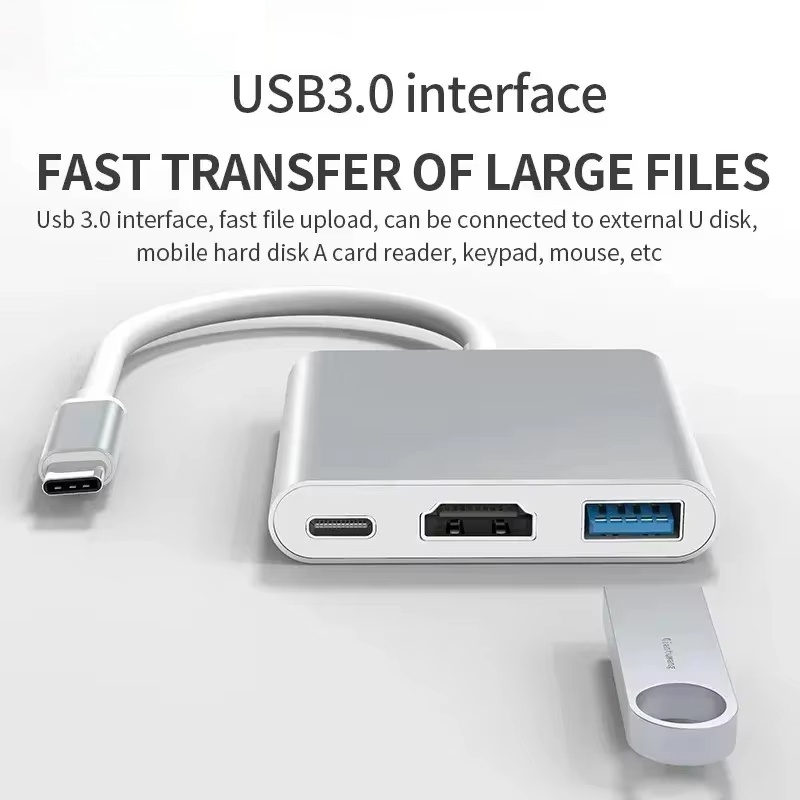 Adapter 3 w 1 USB-C na HDMI, H – Home Office For Mac recenzja i cena