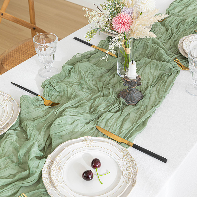 Bali gauze crinkled table runn – Home Office Bali recenzja i cena